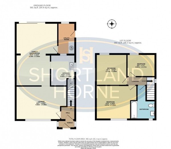 Floor Plan Image for 3 Bedroom Semi-Detached House for Sale in Clifford Bridge Road, Binley, Coventry, CV3 2DY