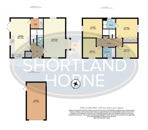 Floor Plan Image for 4 Bedroom Detached House for Sale in Blue Wood Avenue, Willenhall, Coventry, CV3 3DJ