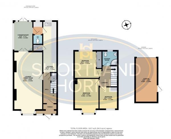 Floor Plan Image for 3 Bedroom End of Terrace House for Sale in Sewall Highway, Wyken, Coventry, CV2 3NG