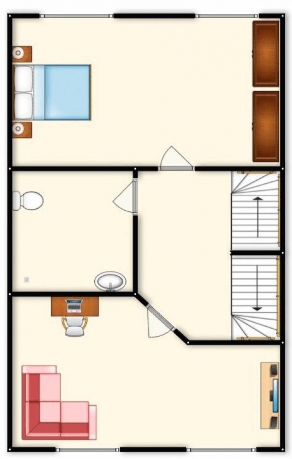 Floor Plan for 4 Bedroom Terraced House for Sale in Bandy Fields Place, 'M7', Salford, Manchester, M7, 2ZT - Offers in Excess of &pound240,000