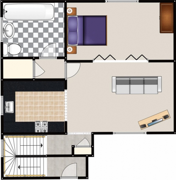 Floor Plan Image for 1 Bedroom Apartment for Sale in Newtown Close, Swinton, Manchester
