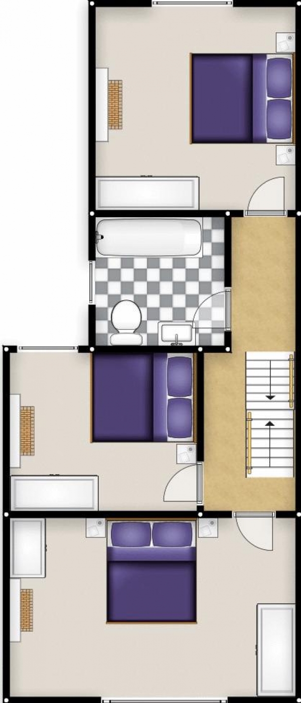 Floor Plan Image for 4 Bedroom Semi-Detached House for Sale in Great Cheetham Street West, 'M7', Salford