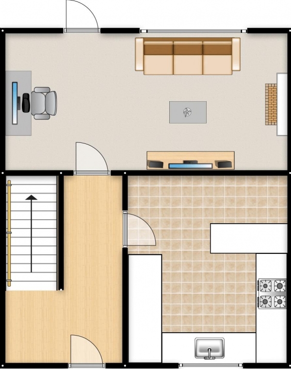 Floor Plan Image for 3 Bedroom Terraced House for Sale in Dewberry Close, Swinton, Manchester