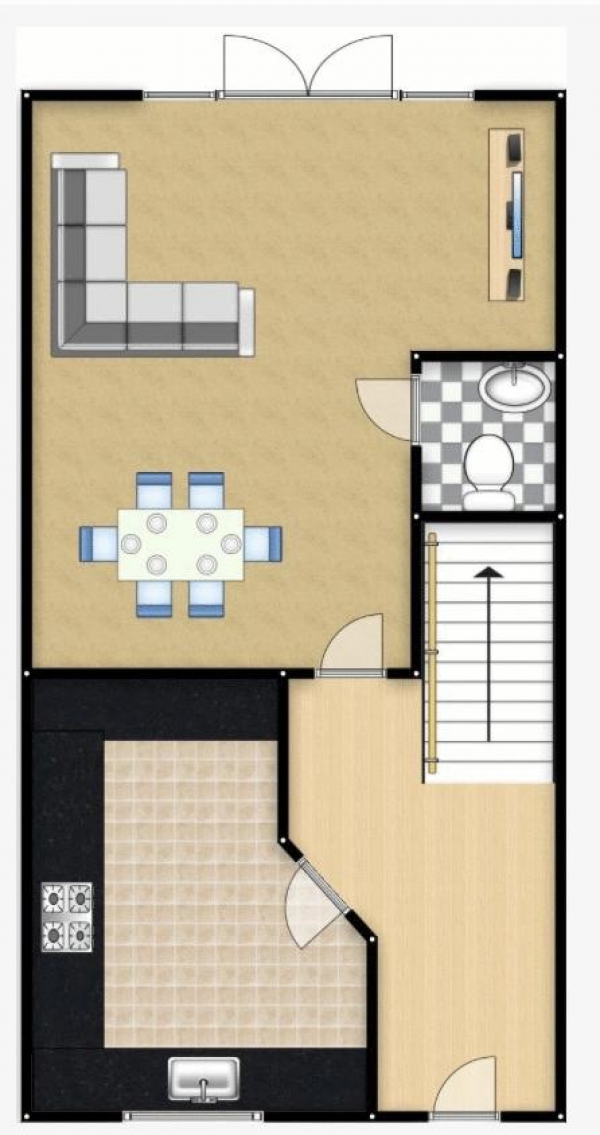 Floor Plan Image for 3 Bedroom Terraced House for Sale in Brightsmith Way, Manchester