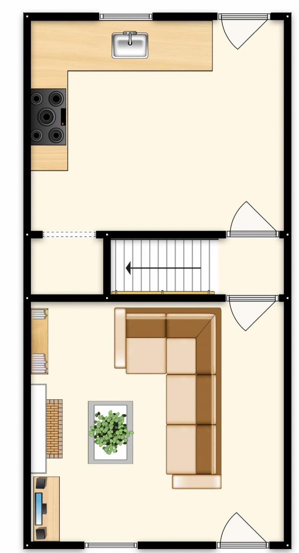 Floor Plan Image for 2 Bedroom Terraced House for Sale in Warwick Street, Swinton, Manchester