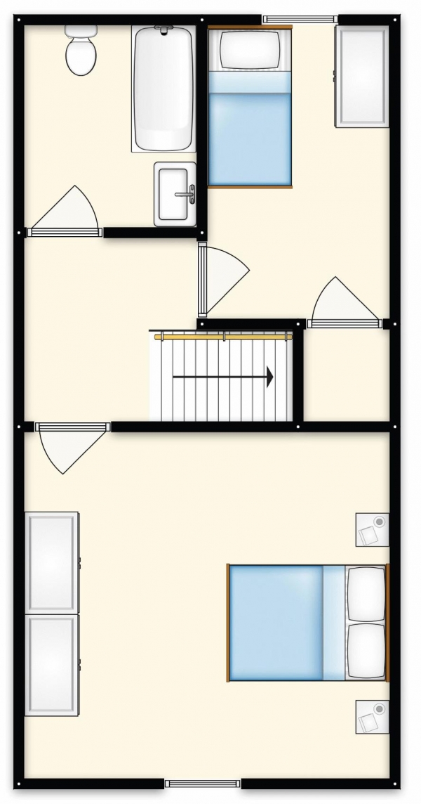 Floor Plan Image for 2 Bedroom Terraced House for Sale in Warwick Street, Swinton, Manchester