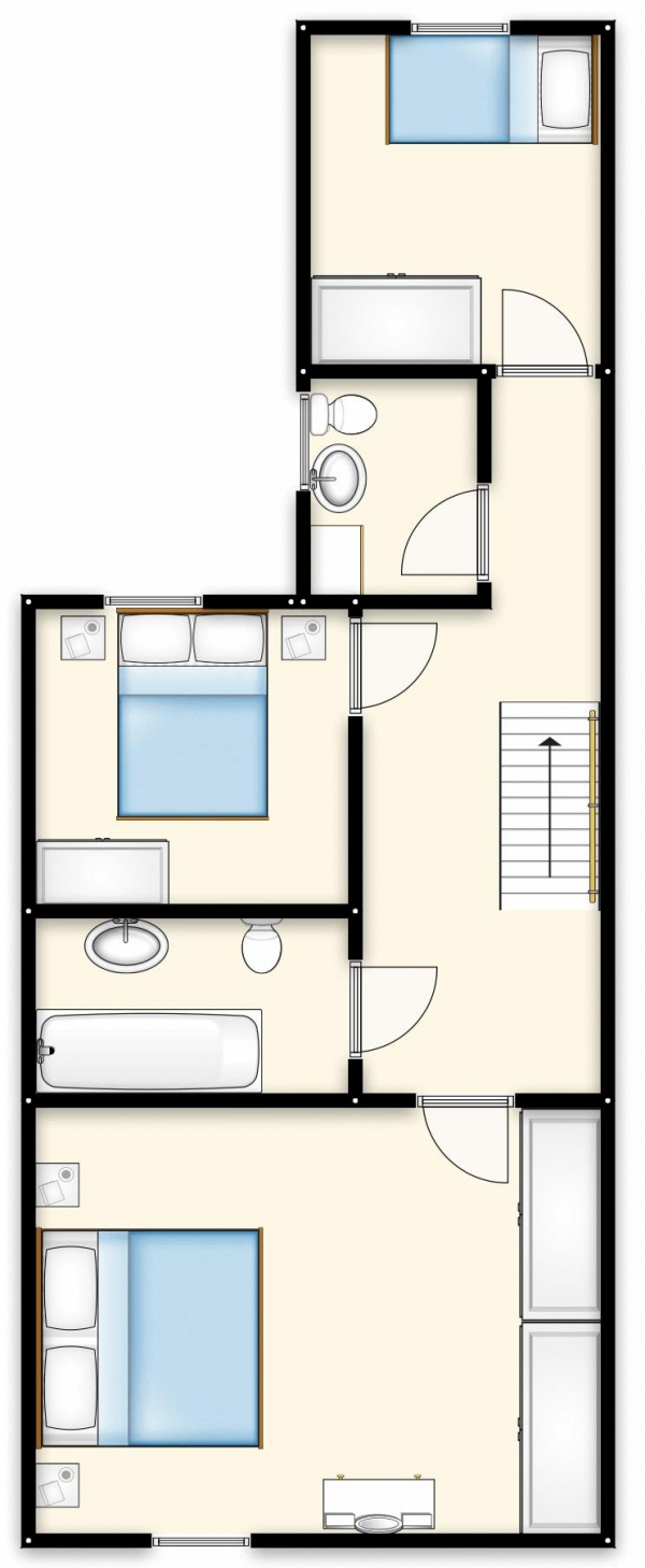 Floor Plan Image for 3 Bedroom Terraced House for Sale in Wellington Road, Swinton, Manchester