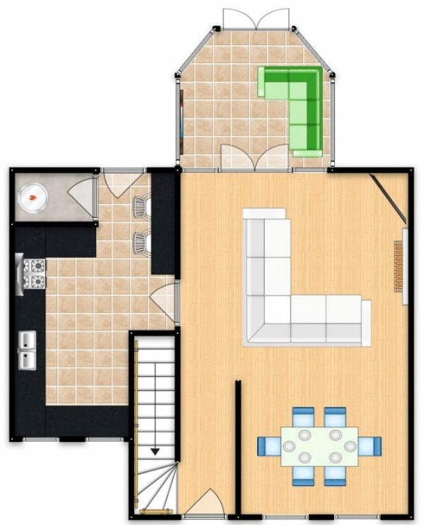 Floor Plan Image for 3 Bedroom Terraced House for Sale in Calton Avenue, Salford