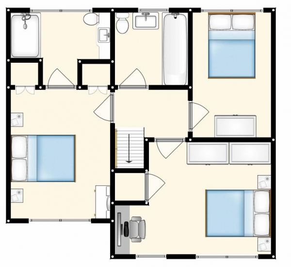 Floor Plan Image for 3 Bedroom Terraced House for Sale in Falconwood Chase, Worsley, Manchester