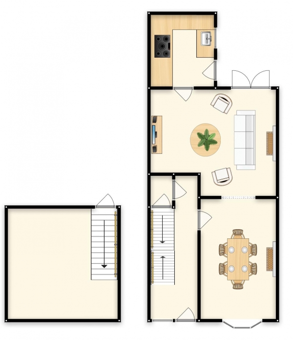 Floor Plan Image for 3 Bedroom Terraced House for Sale in Station Road, Swinton, Manchester