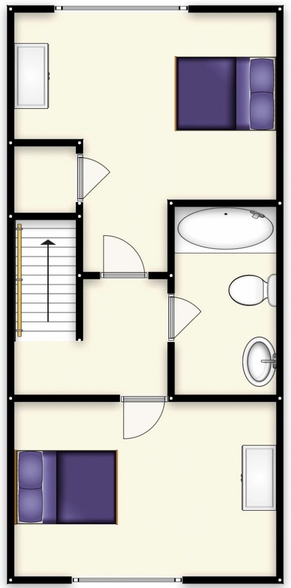 Floor Plan Image for 2 Bedroom Terraced House for Sale in Watton Close, Swinton, Manchester