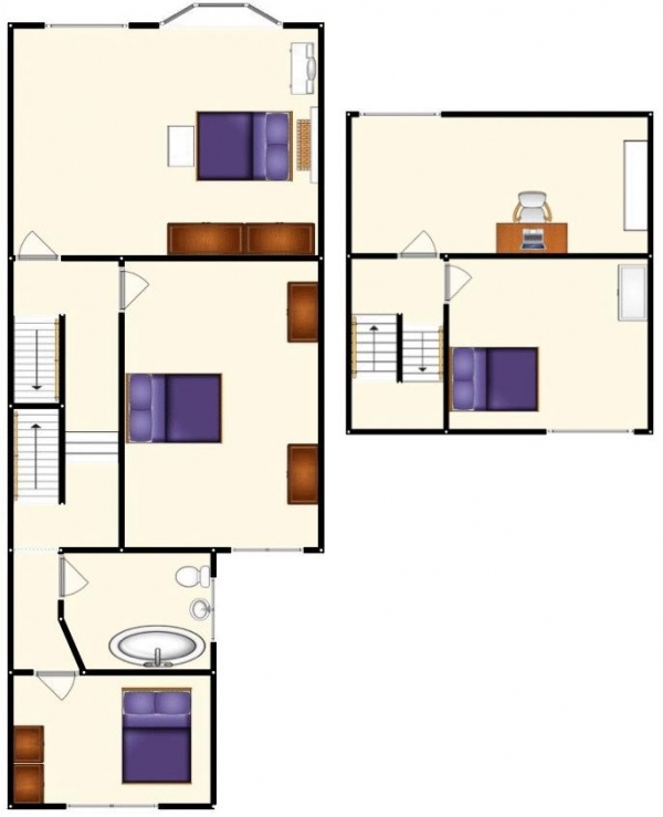 Floor Plan for 5 Bedroom Terraced House for Sale in Worsley Road, South-Swinton, Manchester, Swinton, M27, 0AG - OIRO &pound500,000