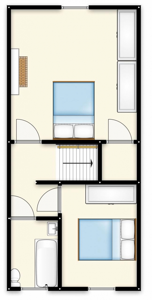 Floor Plan Image for 2 Bedroom Terraced House for Sale in Bridgewater Street, Little Hulton, Manchester