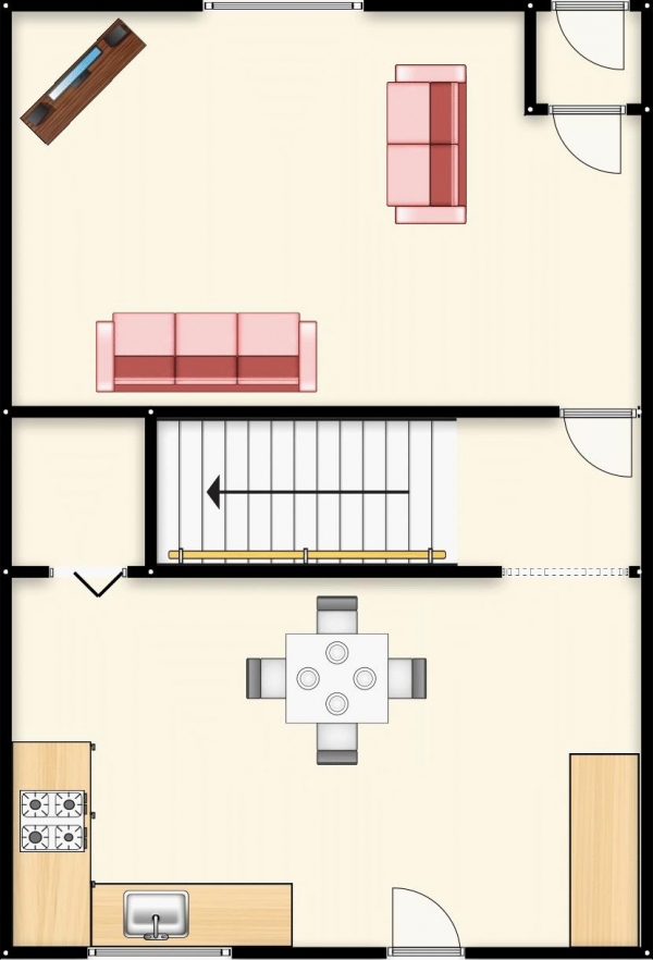 Floor Plan for 2 Bedroom Terraced House for Sale in Johnson Street, Swinton, Manchester, Swinton, M27, 8XN - OIRO &pound130,000