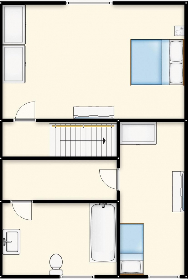 Floor Plan for 2 Bedroom Terraced House for Sale in Johnson Street, Swinton, Manchester, Swinton, M27, 8XN - OIRO &pound130,000