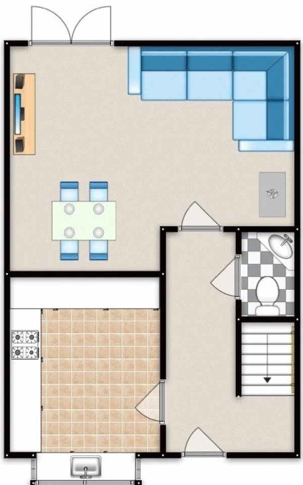 Floor Plan for 3 Bedroom Semi-Detached House for Sale in Queensmere Drive, Manchester, Swinton, M27, 8PY - Offers in Excess of &pound170,000