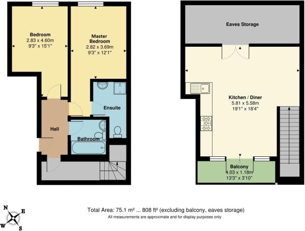 Floor Plan Image for 2 Bedroom Apartment for Sale in Wallis Mews, London N8