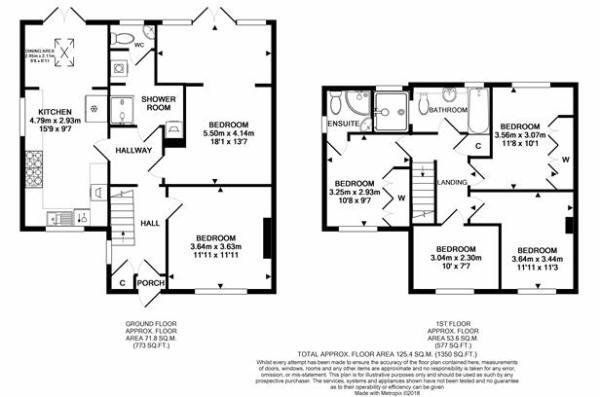 Floor Plan Image for 6 Bedroom Semi-Detached House to Rent in The Beeches, Odd Down, Bath