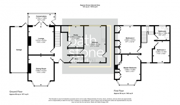 Floor Plan Image for 3 Bedroom Detached House for Sale in Bloomfield Drive, Bath