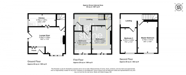 Floor Plan Image for 3 Bedroom End of Terrace House for Sale in Steam Mills, Midsomer Norton