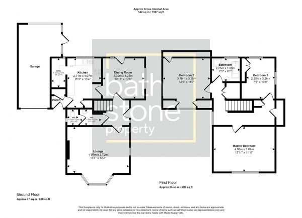 Floor Plan Image for 3 Bedroom Detached House for Sale in Midford Road, Bath