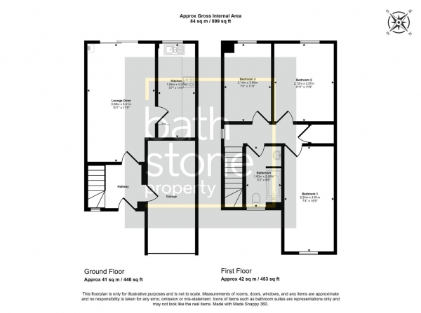 Floor Plan Image for 3 Bedroom Semi-Detached House for Sale in Anchor Close, Coleford