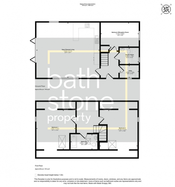 Floor Plan Image for 3 Bedroom Barn Conversion for Sale in Nunney Catch, Frome