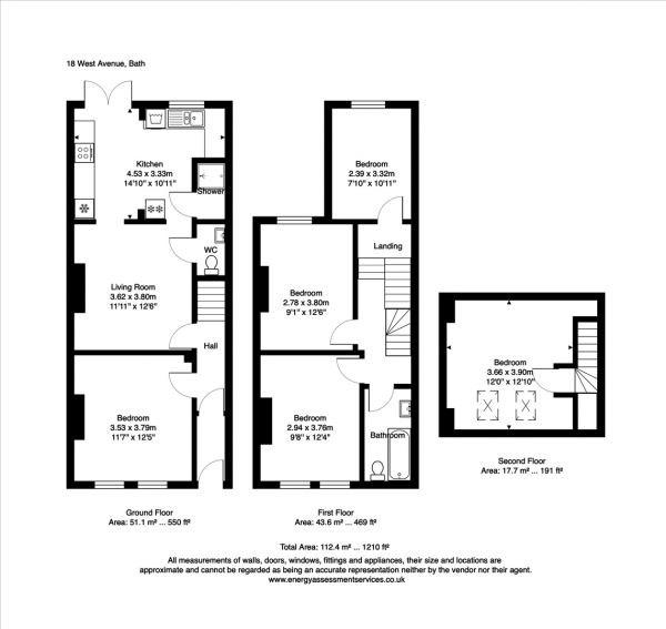 Floor Plan Image for 5 Bedroom Detached House to Rent in West Avenue, BA2 3QB