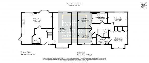 Floor Plan Image for 4 Bedroom Detached House for Sale in Sheppards Walk, Chilcompton