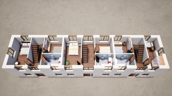 Floor Plan Image for 3 Bedroom Town House for Sale in East Mill Close, Lea Mills, Matlock, Derbyshire DE4 5AG