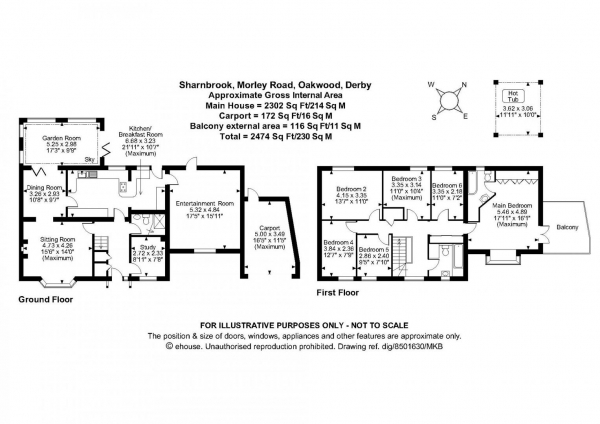 Floor Plan Image for 6 Bedroom Property for Sale in Morley Road, Oakwood, Derby, Derbyshire DE21 4TD