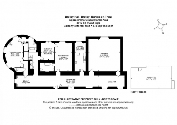 Floor Plan Image for 3 Bedroom Apartment for Sale in Bretby, Burton-On-Trent, Staffordshire DE15 0QQ