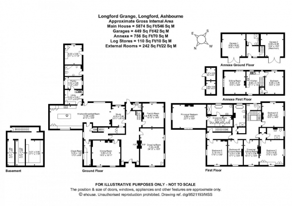 Floor Plan Image for 5 Bedroom Detached House for Sale in Longford, Ashbourne, Derbyshire DE6 3AH