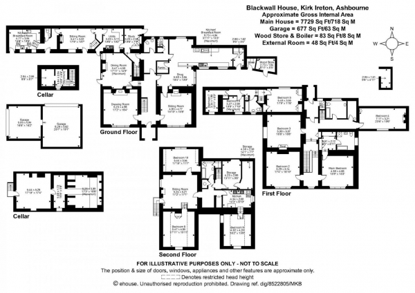 Floor Plan Image for 10 Bedroom Country House for Sale in Kirk Ireton, Ashbourne, Derbyshire DE6 3JR