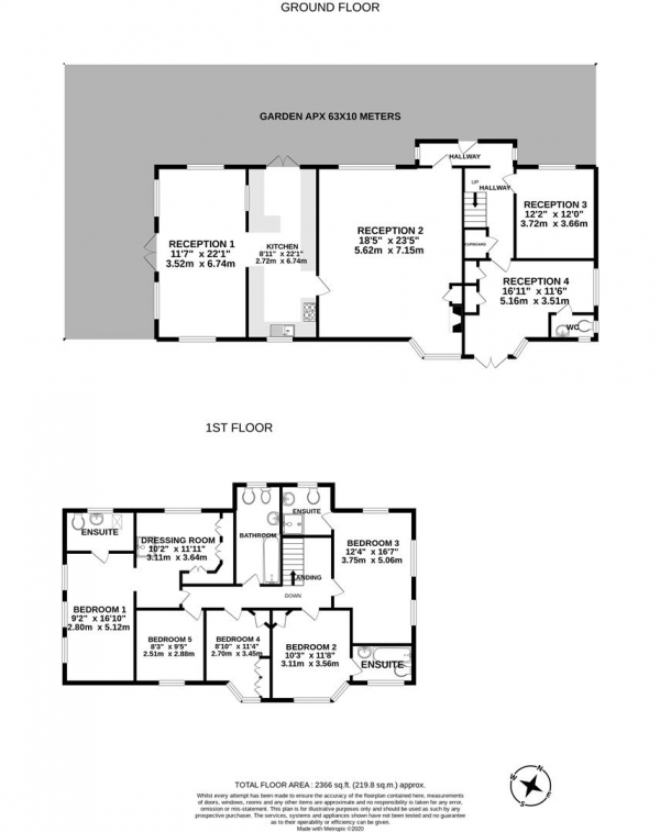 Floor Plan Image for 5 Bedroom Detached House for Sale in Common Lane, RADLETT