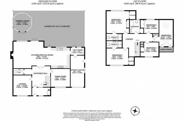 Floor Plan Image for 5 Bedroom Detached House for Sale in Aspen Close, Bricket Wood, St. Albans