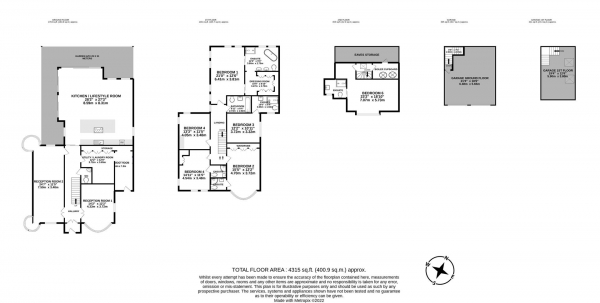 Floor Plan Image for 6 Bedroom Detached House for Sale in Shenley Hill, RADLETT