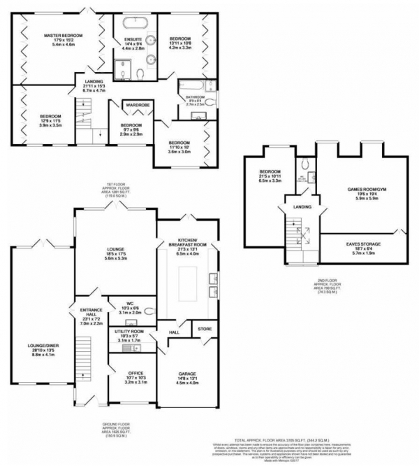 Floor Plan Image for 6 Bedroom Detached House to Rent in Dellfield Close, RADLETT