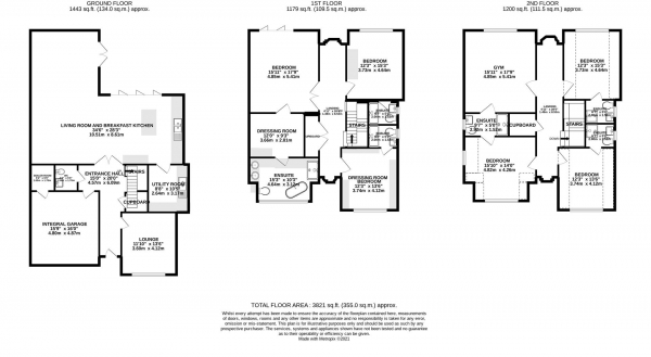 Floor Plan Image for 6 Bedroom Detached House to Rent in Aldenham Avenue, Radlett