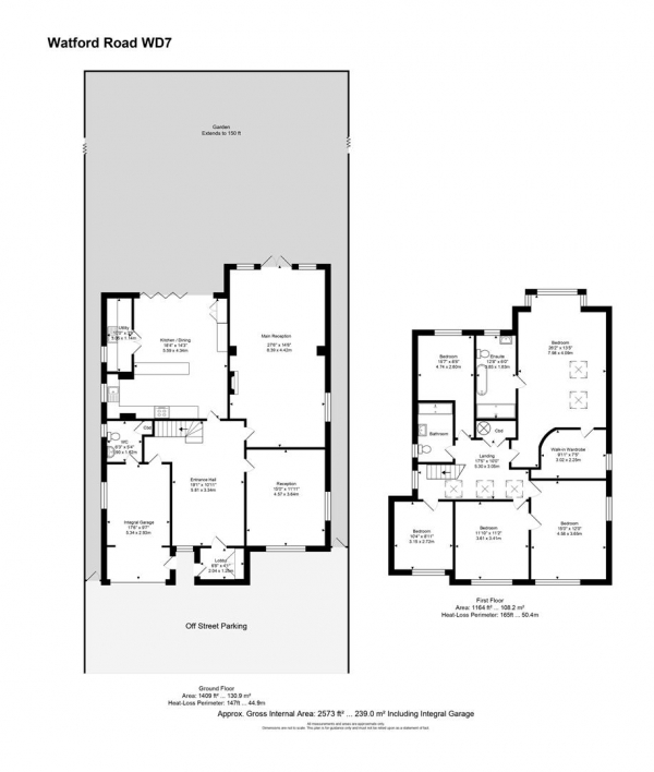 Floor Plan Image for 5 Bedroom Detached House for Sale in Watford Road, Radlett