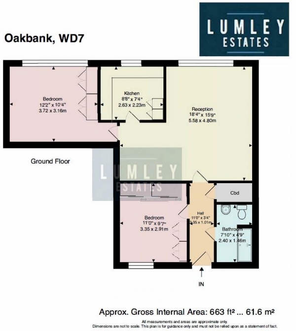 Floor Plan Image for 2 Bedroom Apartment for Sale in Watling Street, Radlett