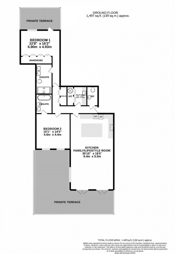 Floor Plan Image for 2 Bedroom Apartment for Sale in Percy Drive, Bricket Wood, St. Albans