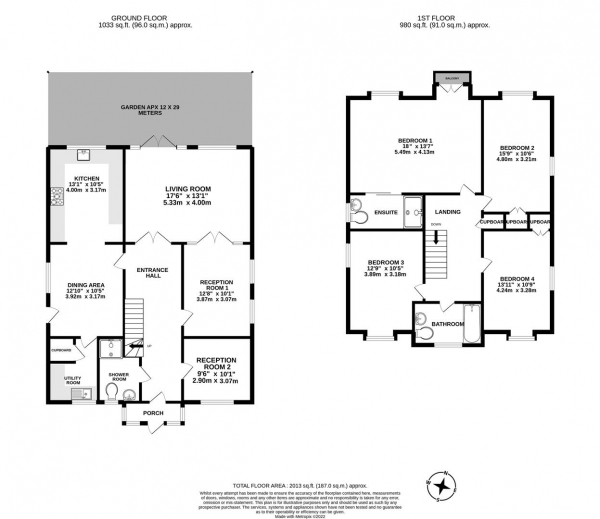 Floor Plan Image for 4 Bedroom Detached House for Sale in Mount Pleasant Lane, Bricket Wood, St. Albans