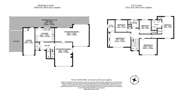 Floor Plan Image for 5 Bedroom Detached House for Sale in Medow Mead, Radlett