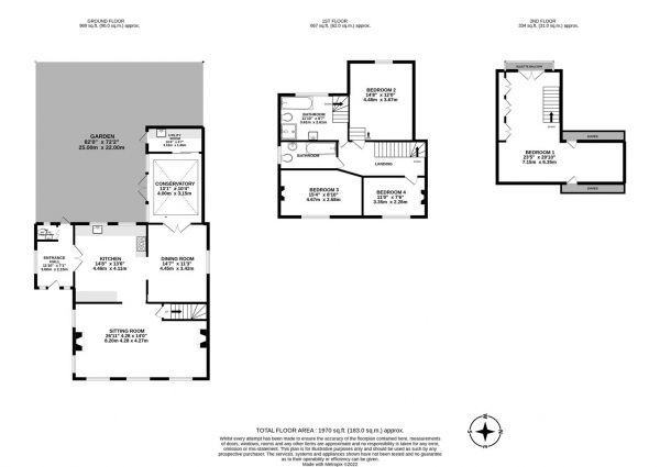 Floor Plan Image for 4 Bedroom Detached House for Sale in Radlett Road, Colney Street, St. Albans