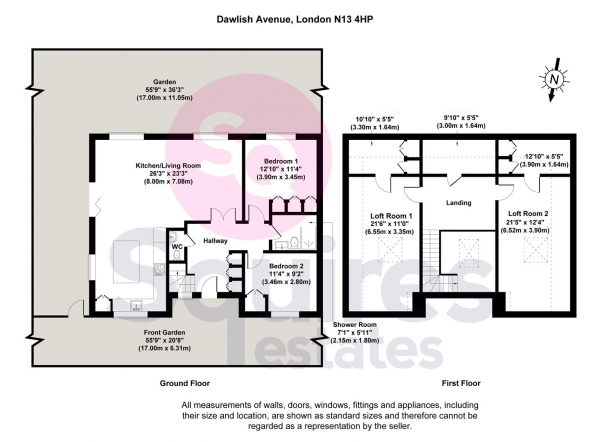 Floor Plan Image for 3 Bedroom Detached House for Sale in Dawlish Avenue, London