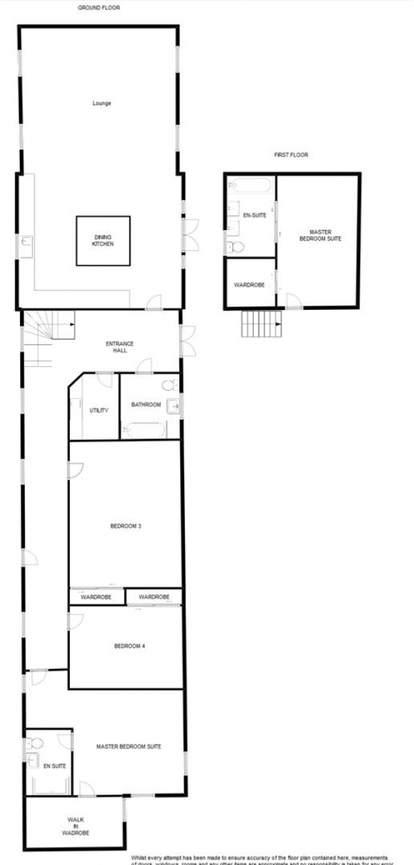 Floor Plan Image for 4 Bedroom Property for Sale in The Avenue, Peplow, Market Drayton