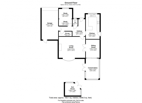 Floor Plan Image for 4 Bedroom Detached House for Sale in Rhuddlan Way, Kidderminster