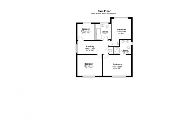 Floor Plan Image for 4 Bedroom Detached House for Sale in Rhuddlan Way, Kidderminster