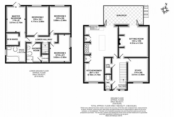 Floor Plan Image for 4 Bedroom Property for Sale in Dough Bank, Ombersley, Droitwich